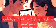 رسائل حب وغرام 2025 – أسلوب جديد للتعبير عن العشق بكلمات تلامس القلوب